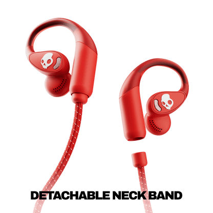 Skullcandy Push 540 Open wireless open-ear headphones with magnetic detachable braided cable for secure all-day comfort | Plasma