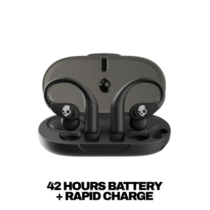Skullcandy Push 540 Open wireless open-ear headphones with long-lasting battery and compact charging case for all-day performance | True Black