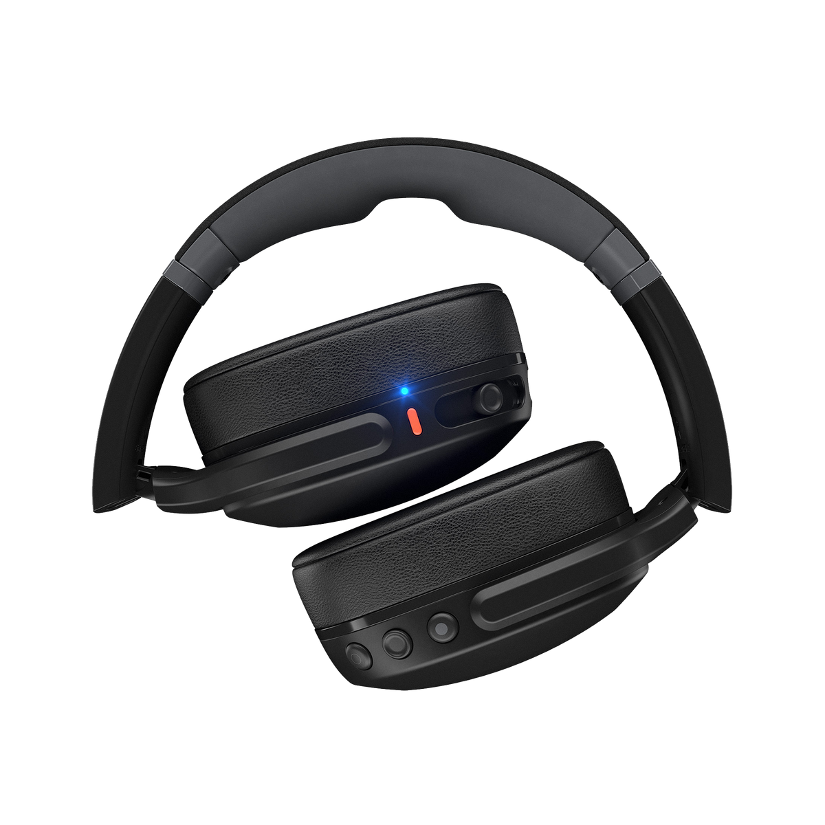 Black over-ear headphones on a white background | Dustbox